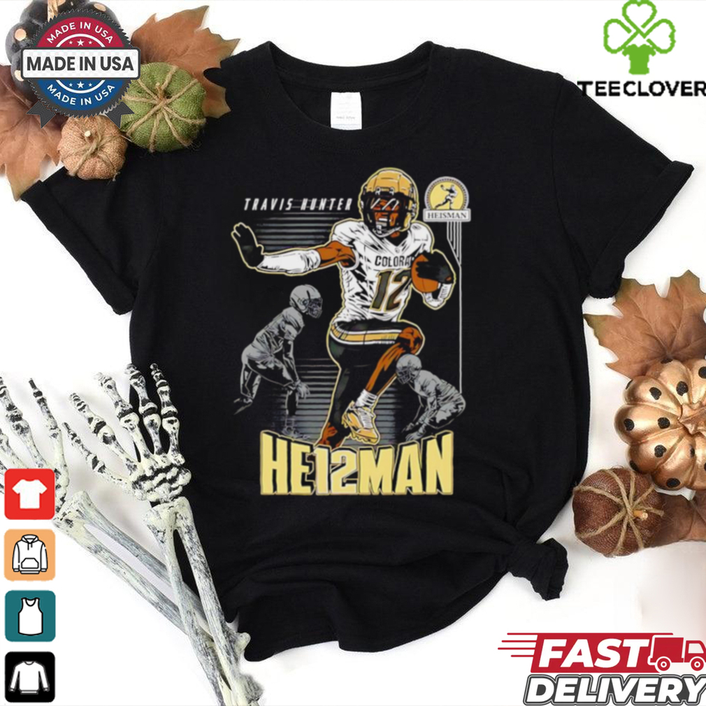 Travis Hunter Heisman Winner Colorado Buffaloes cartoon shirt Travis Hunter Heisman Winner Colorado Buffaloes cartoon shirt