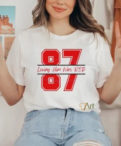 Travis Kelce 87 Loving Him Was Red shirt