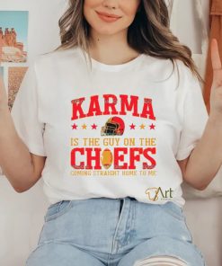 Travis Kelce And Taylor Karma Is The Guy On The Chief hoodie, sweater, longsleeve, shirt v-neck, t-shirt