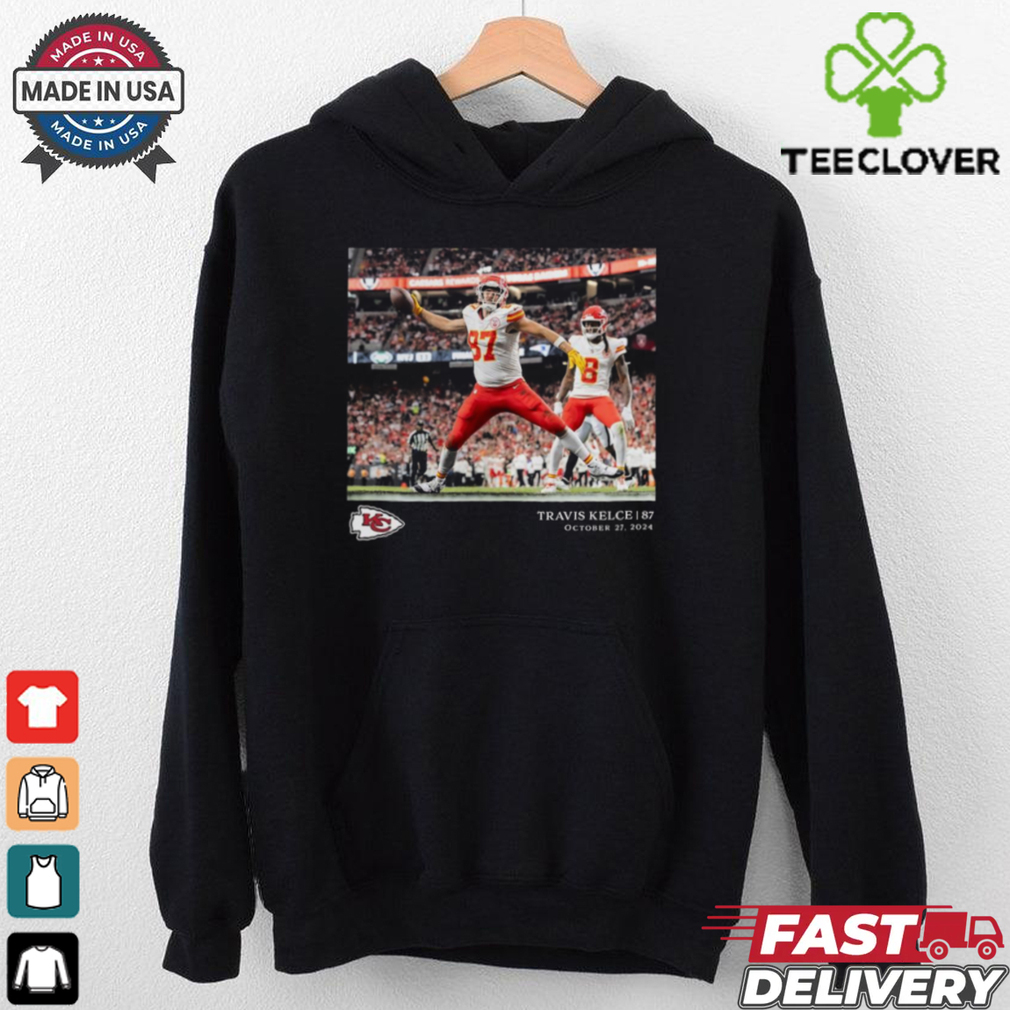 Travis Kelce Kansas City Chiefs NFL Flash Features Week 8 Oct 27 2024 t shirt Travis Kelce Kansas City Chiefs NFL Flash Features Week 8 Oct 27 2024 t shirt