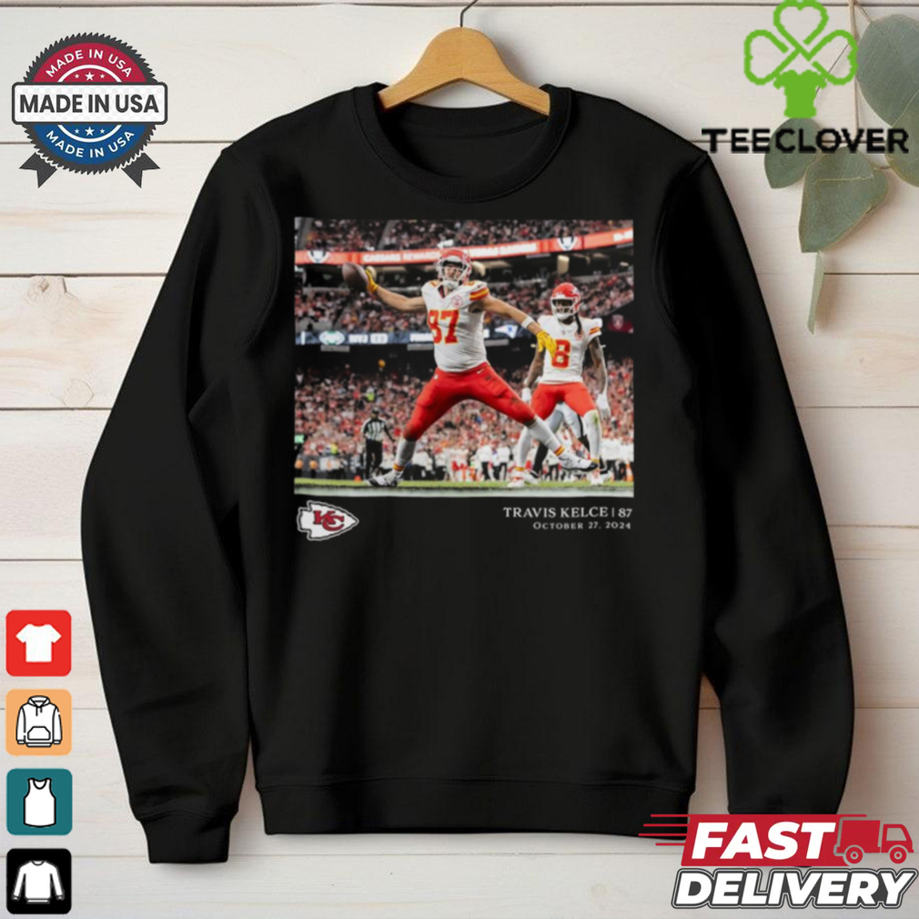 Travis Kelce Kansas City Chiefs NFL Flash Features Week 8 Oct 27 2024 t shirt Travis Kelce Kansas City Chiefs NFL Flash Features Week 8 Oct 27 2024 t shirt