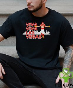 Travis Kelce Kansas City Chiefs Super Bowl LVIII Viva Viva Las Vegas Shirt