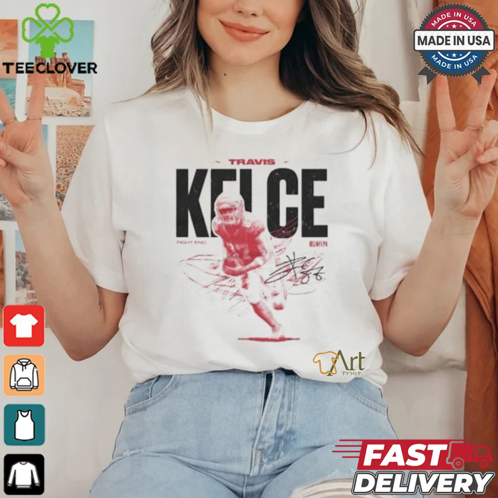 Travis Kelce Kansas City Chiefs Youth Vintage Short Sleeve Player T Shirt Travis Kelce Kansas City Chiefs Youth Vintage Short Sleeve Player T Shirt