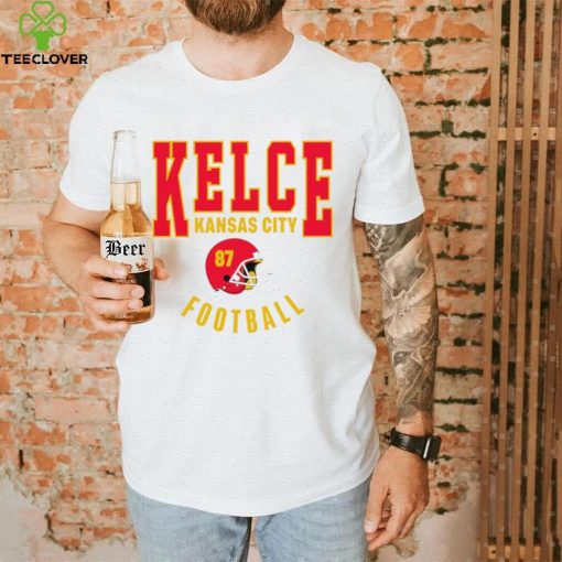 Travis Kelce Kansas City Chiefs football helmet logo retro hoodie, sweater, longsleeve, shirt v-neck, t-shirt