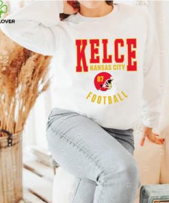 Travis Kelce Kansas City Chiefs football helmet logo retro hoodie, sweater, longsleeve, shirt v-neck, t-shirt