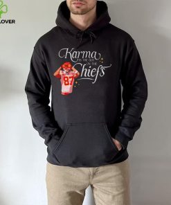 Travis Kelce Karma Is The Guy On The Chiefs And His Brother hoodie, sweater, longsleeve, shirt v-neck, t-shirt