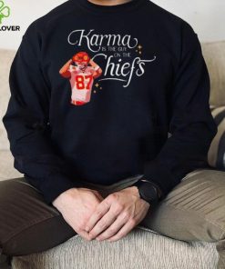 Travis Kelce Karma Is The Guy On The Chiefs And His Brother hoodie, sweater, longsleeve, shirt v-neck, t-shirt