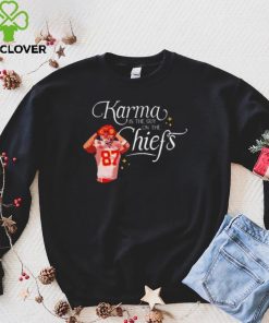 Travis Kelce Karma Is The Guy On The Chiefs And His Brother hoodie, sweater, longsleeve, shirt v-neck, t-shirt