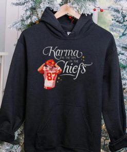 Travis Kelce Karma Is The Guy On The Chiefs And His Brother hoodie, sweater, longsleeve, shirt v-neck, t-shirt