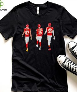 Travis Kelce Patrick Mahomes and Chris Jones walking shirt 2 Travis Kelce Patrick Mahomes and Chris Jones walking shirt