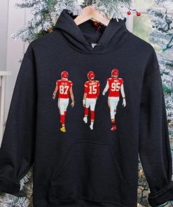 Travis Kelce Patrick Mahomes and Chris Jones walking shirt 4 Travis Kelce Patrick Mahomes and Chris Jones walking shirt