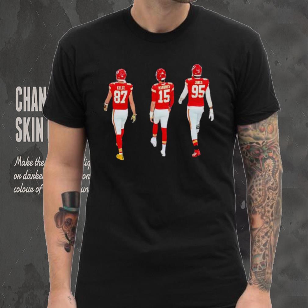 Travis Kelce Patrick Mahomes and Chris Jones walking shirt Travis Kelce Patrick Mahomes and Chris Jones walking shirt
