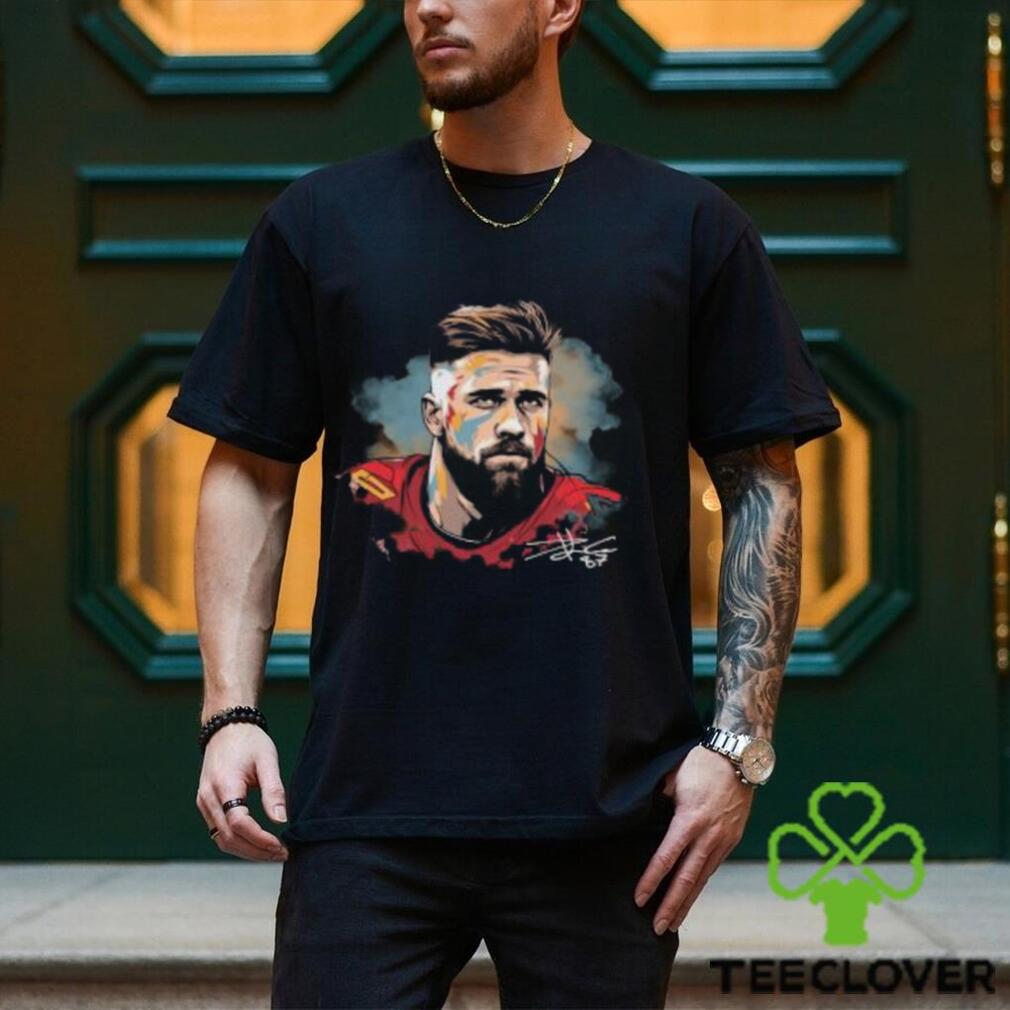 Travis Kelce Signed T Shirt Travis Kelce Travis Kelce Retro Signed Shirt Travis Kelce Signed T Shirt Travis Kelce Travis Kelce Retro Signed Shirt