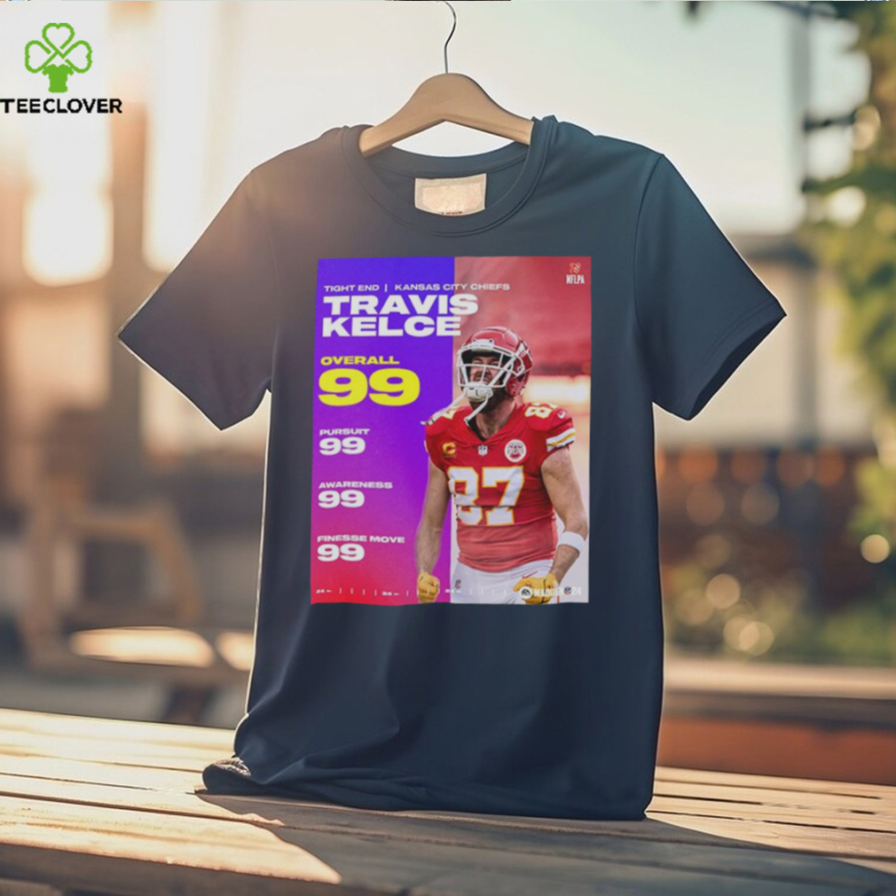 NFL Madden 24 Kansas City Chiefs Congrats On The Most 99 Club Travis Kelce  3D T-Shirt - Binteez