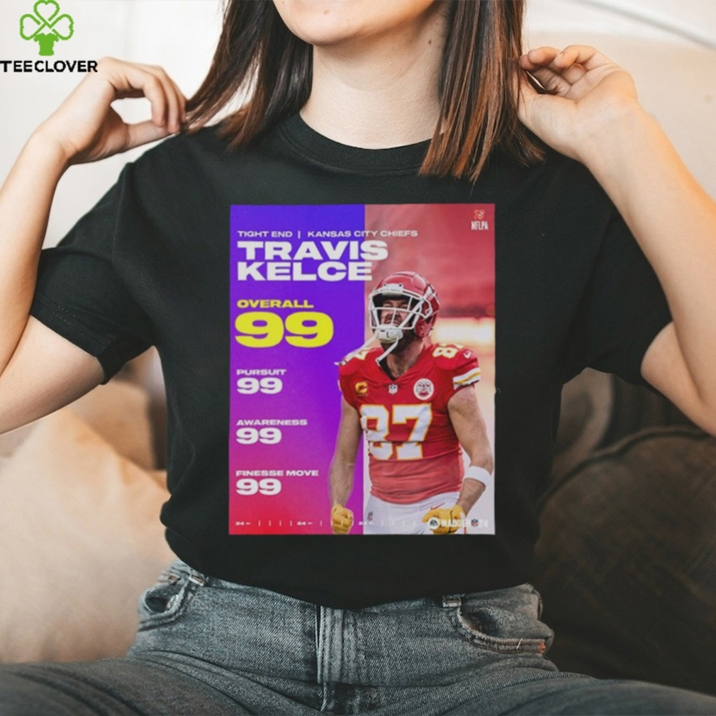 NFL Madden 24 Kansas City Chiefs Congrats on the most 99 club Travis Kelce  poster shirt, hoodie, sweater, long sleeve and tank top