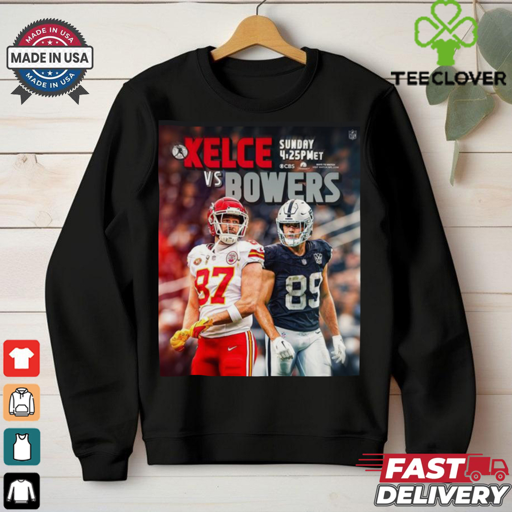 Travis Kelce vs Brock Bowers 2024 National Tight Ends Day Shirt Travis Kelce vs Brock Bowers 2024 National Tight Ends Day Shirt
