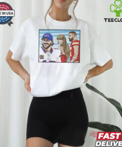 Travis Kelce’s girlfriend is distracted by the Josh Allen Buffalo Bills T Shirt