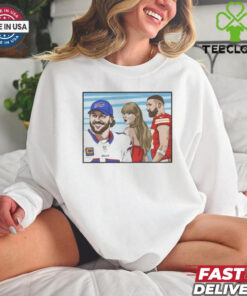 Travis Kelce’s girlfriend is distracted by the Josh Allen Buffalo Bills T Shirt