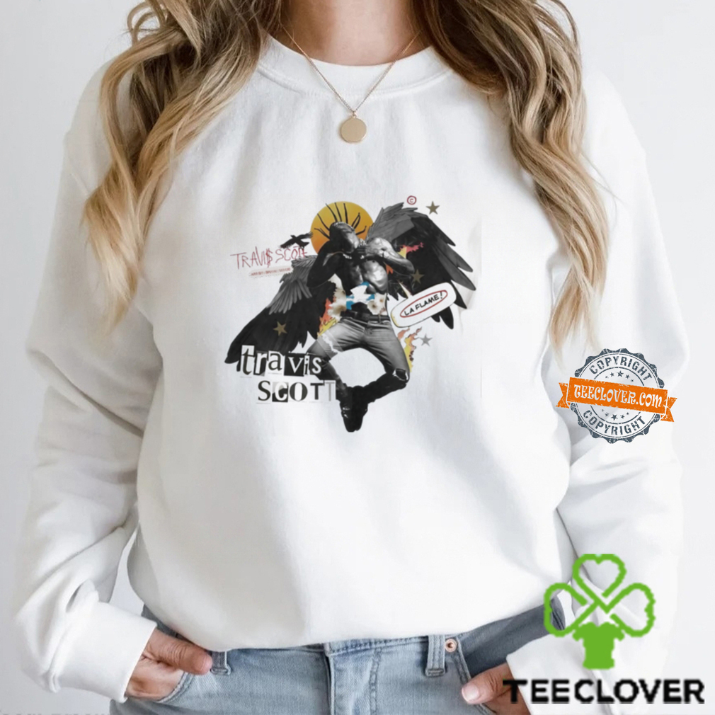 Travis Scott Wallpaper La Flame Art By Shane Ramos Shirt Travis Scott Wallpaper La Flame Art By Shane Ramos Shirt