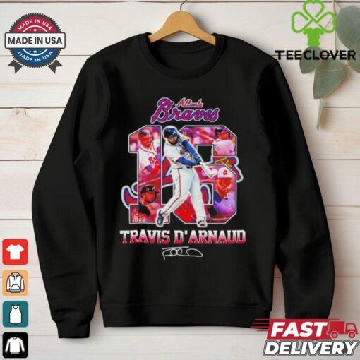 Travis d’Arnaud Atlanta Braves legend number 16 signature shirt