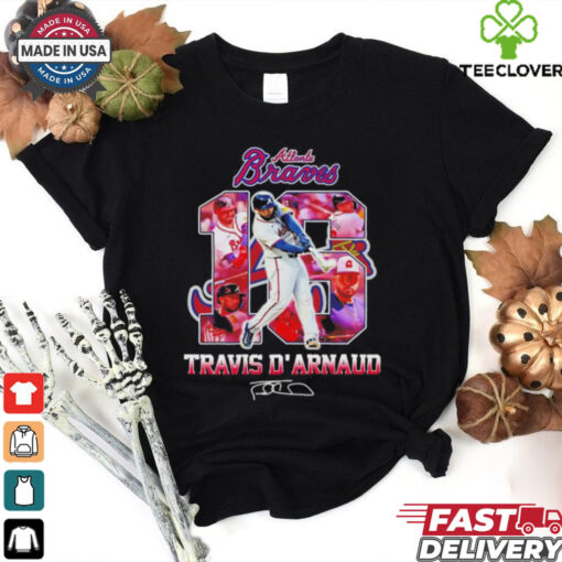 Travis d’Arnaud Atlanta Braves legend number 16 signature shirt