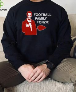 Travis kelce football family fonzie logo hoodie, sweater, longsleeve, shirt v-neck, t-shirt