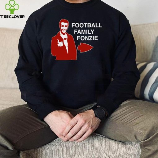 Travis kelce football family fonzie logo hoodie, sweater, longsleeve, shirt v-neck, t-shirt