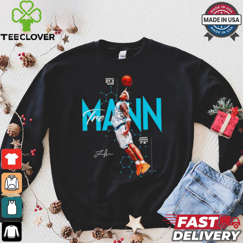 Tre Mann slam dunk Charlotte Hornets signature Christmas shirt Tre Mann slam dunk Charlotte Hornets signature Christmas shirt