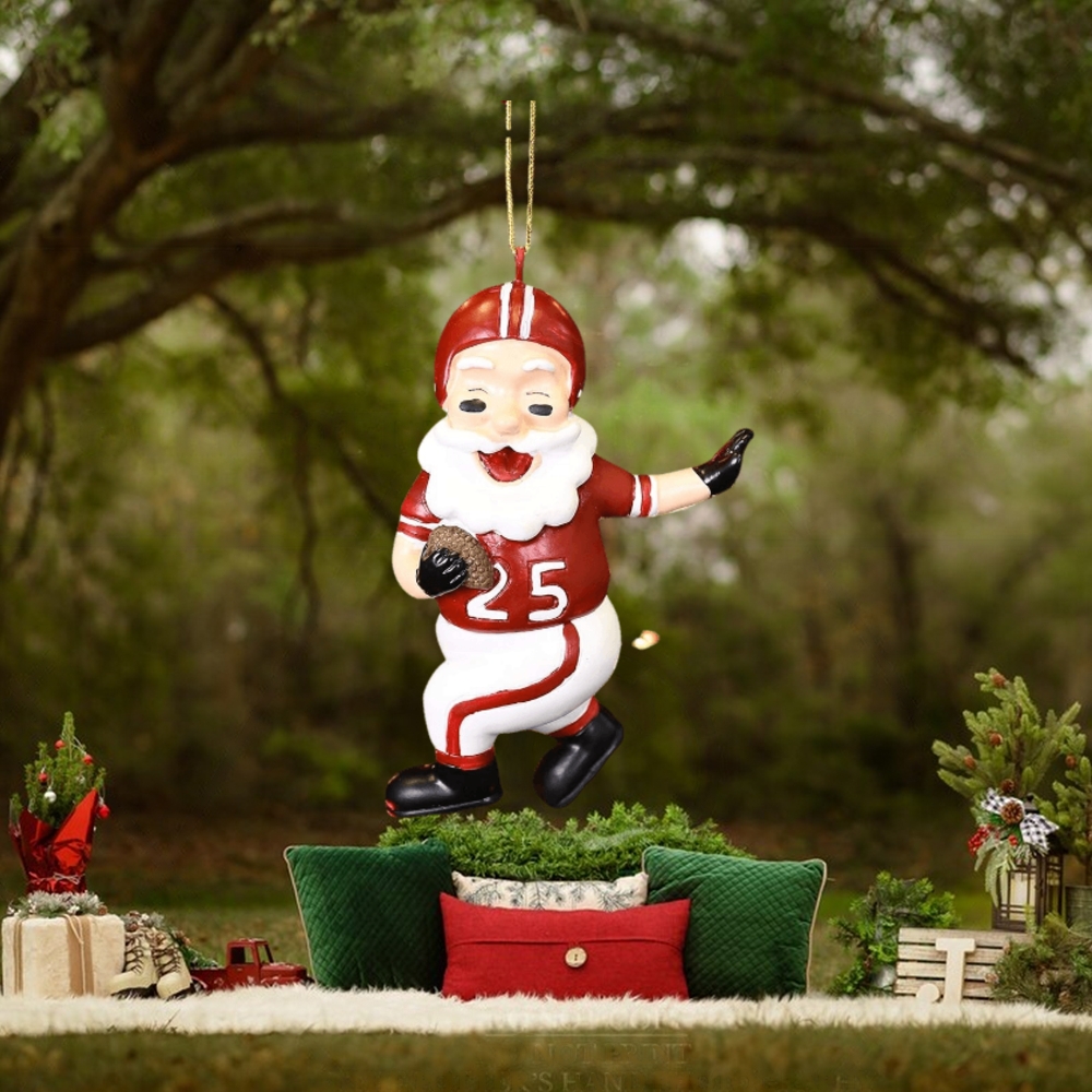Tree Buddees Touchdown Santa Christmas Sports Football Ornament Tree Buddees Touchdown Santa Christmas Sports Football Ornament