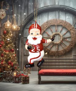 Tree Buddees Touchdown Santa Christmas Sports Football Ornament