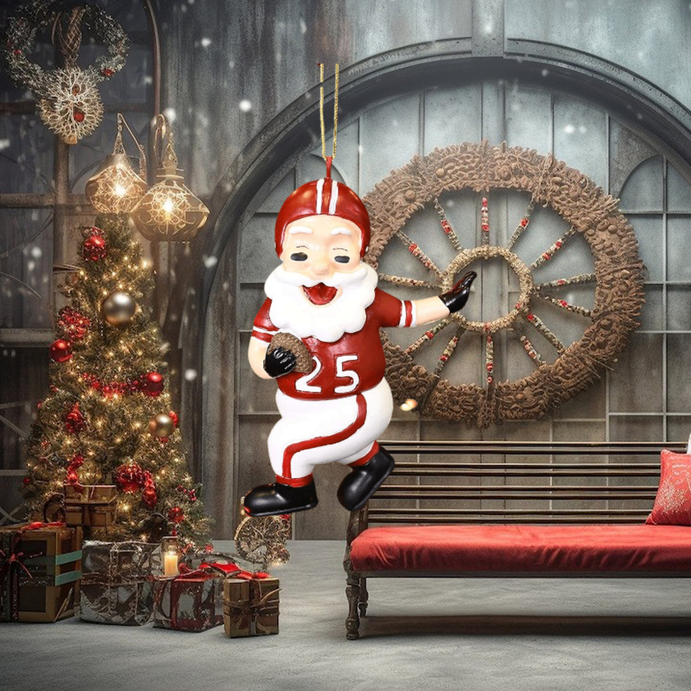 Tree Buddees Touchdown Santa Christmas Sports Football Ornament Tree Buddees Touchdown Santa Christmas Sports Football Ornament