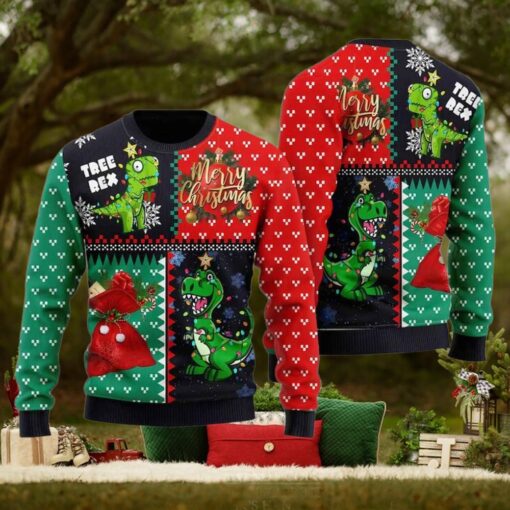 Tree Rex Merry Christmas Ugly Christmas Sweater