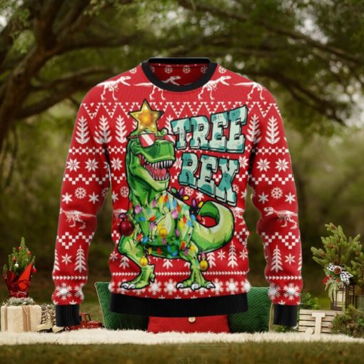 Tree Rex Rex Dinosaur Jurassic ParkUgly Christmas Sweater Unique Gift