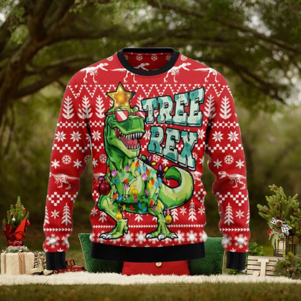 Tree Rex Rex Dinosaur Jurassic ParkUgly Christmas Sweater Unique Gift Tree Rex Rex Dinosaur Jurassic ParkUgly Christmas Sweater Unique Gift
