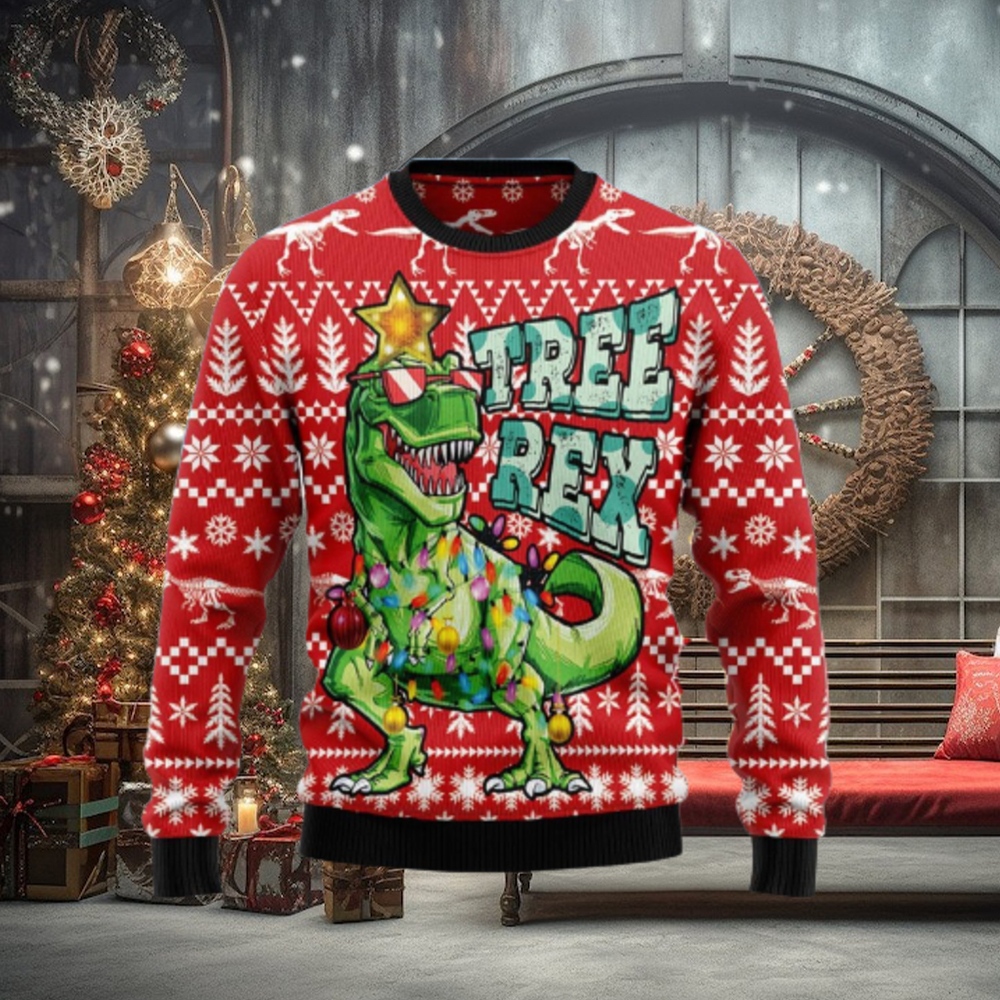 Tree Rex Rex Dinosaur Jurassic ParkUgly Christmas Sweater Unique Gift Tree Rex Rex Dinosaur Jurassic ParkUgly Christmas Sweater Unique Gift