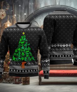 Tree Ugly Christmas Sweater Star Movie Character Gift For Men Women Superhero