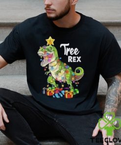 Tree rex christmas t rex dinosaurs christmas tree light gift t hoodie, sweater, longsleeve, shirt v-neck, t-shirt