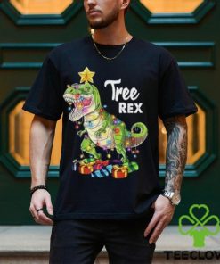 Tree rex christmas t rex dinosaurs christmas tree light gift t hoodie, sweater, longsleeve, shirt v-neck, t-shirt