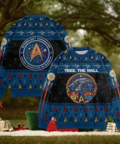 Trek The Hall Starfleet Command United Federation Of Planets Ugly Christmas Sweater