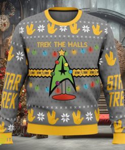 Trek The Halls Star Trek Cute Ugly Christmas Sweater Christmas Gift For Family