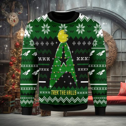 Trek The Halls T Shirt Hoodie Sweatpants Ugly Christmas Sweater