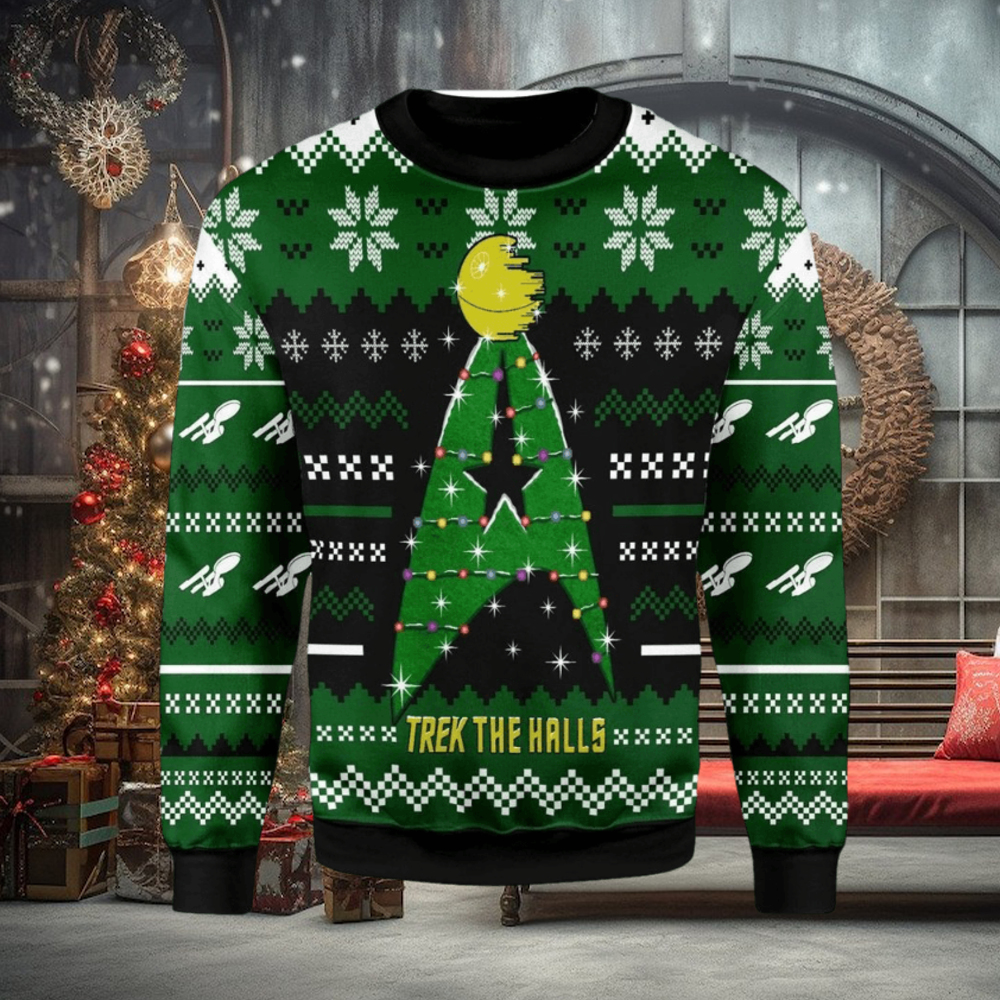 Trek The Halls T Shirt Hoodie Sweatpants Ugly Christmas Sweater Trek The Halls T Shirt Hoodie Sweatpants Ugly Christmas Sweater