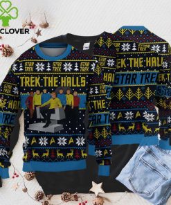 Trek the Halls Star Trek Sweatshirt Ugly Christmas Sweater