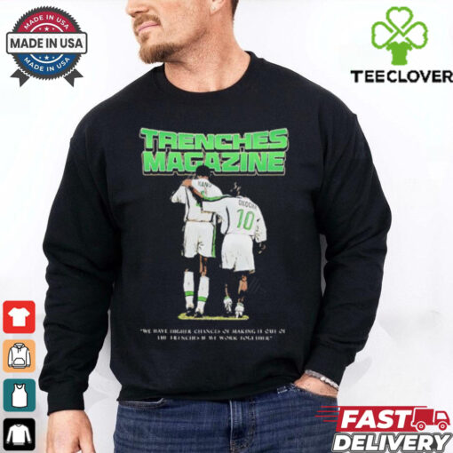 Trenches Magazine Kanu and Okocha shirt