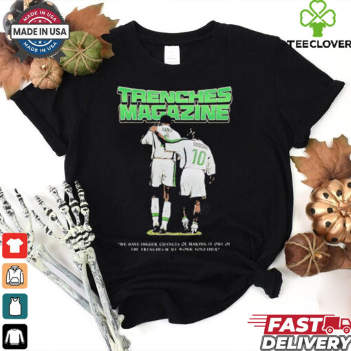 Trenches Magazine Kanu and Okocha shirt