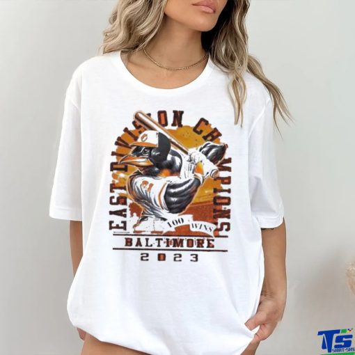 Trending Baltimore Orioles Mascot 2023 East Division Champion 100 Wins shirt