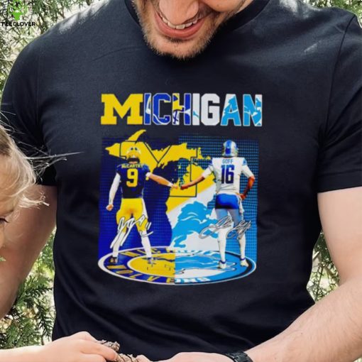 Trending Michigan J.J. Mccarthy and Jared Goff signatures hoodie, sweater, longsleeve, shirt v-neck, t-shirt