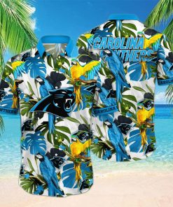 Trending NFL Carolina Panthers Floral Hawaiian Shirt