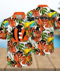 Trending NFL Cincinnati Bengals Flower Floral Hawaiian Shirt - Owl