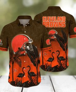 Trending NFL Cleveland Browns Floral Hawaiian Shirt